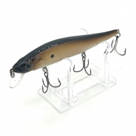 Black and Brown Jerkbait on stand